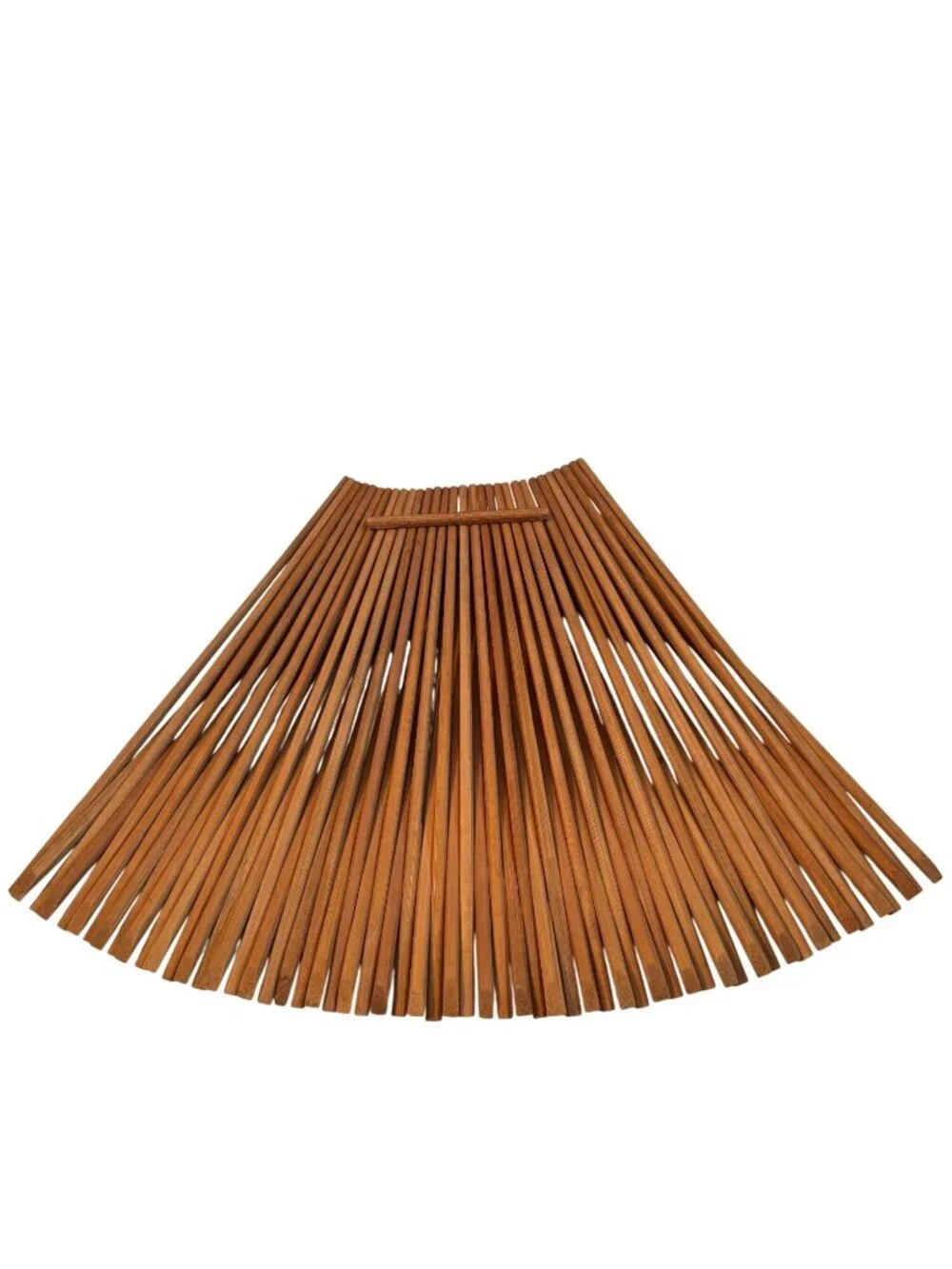 Foldable Bamboo Basket Rack Or Decorative Storage Organizer vintage